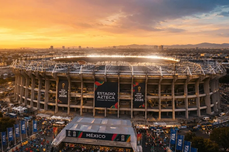 Sân vận động Azteca huyền thoại tại Mexico – nơi diễn ra trận khai mạc đầy cảm xúc.