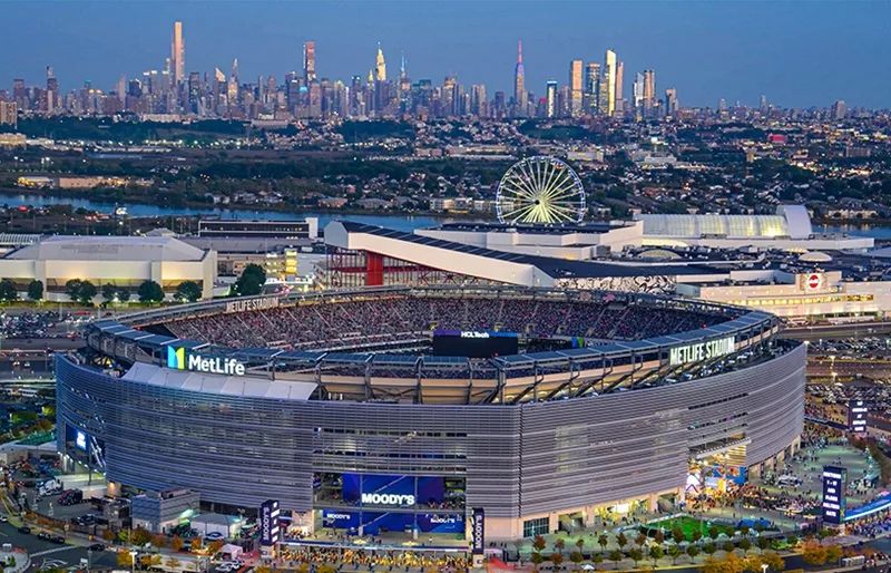 Sân vận động hiện đại MetLife tại New Jersey (Mỹ) – nơi được chọn để tổ chức trận chung kết lịch sử.