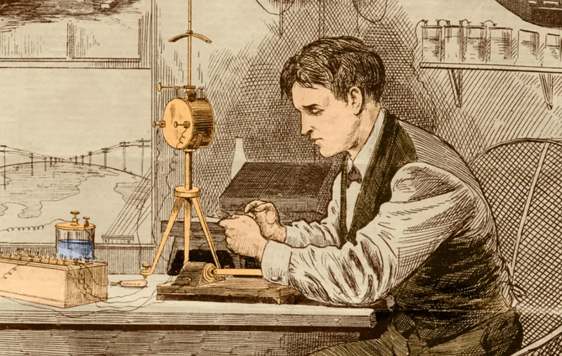 Edison thời trẻ với tinh thần tự học mạnh mẽ và niềm đam mê kỹ thuật từ sớm.